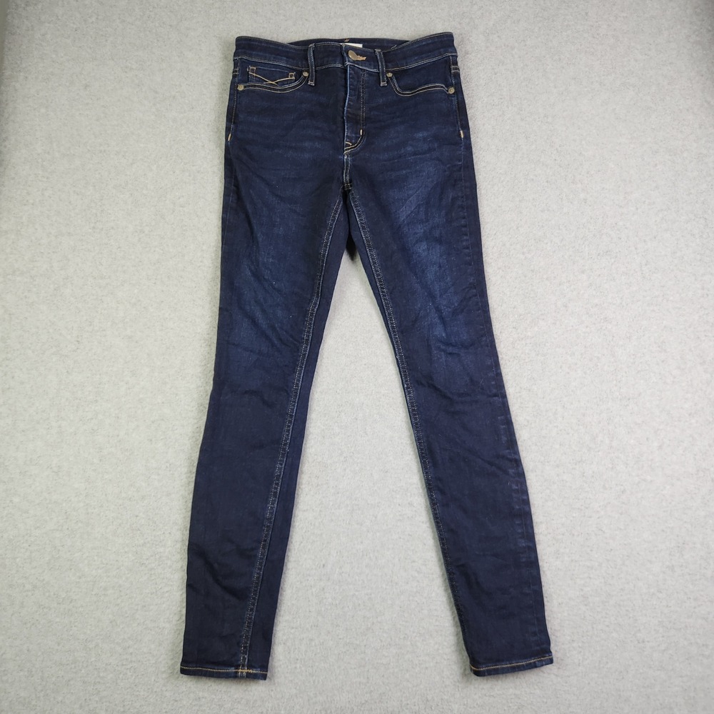 Revtown Skinny Jeans Womens 29 Long Blue Indigo Denim High Rise Stretch Slim Fit